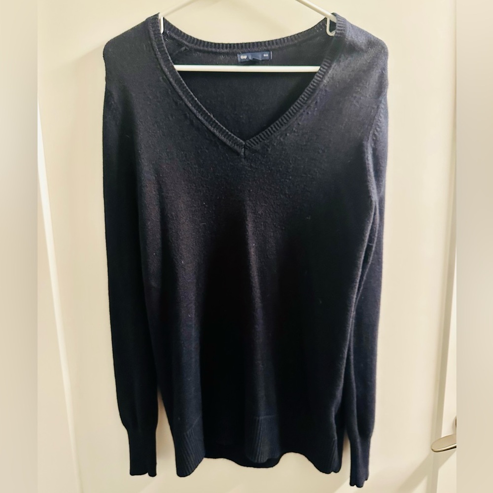 Navy V-Neck Women’s Sweater